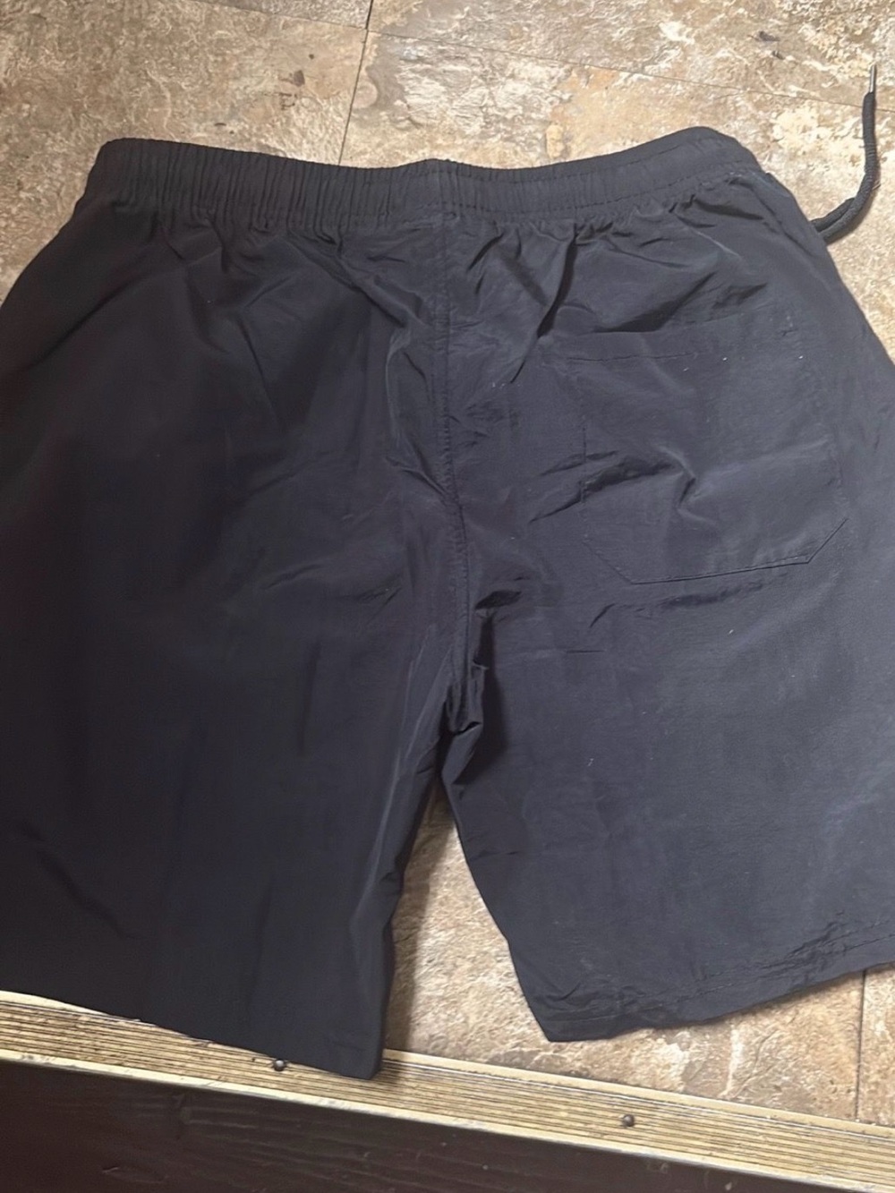 Prada Men's Black Athletic Drawstring Shorts